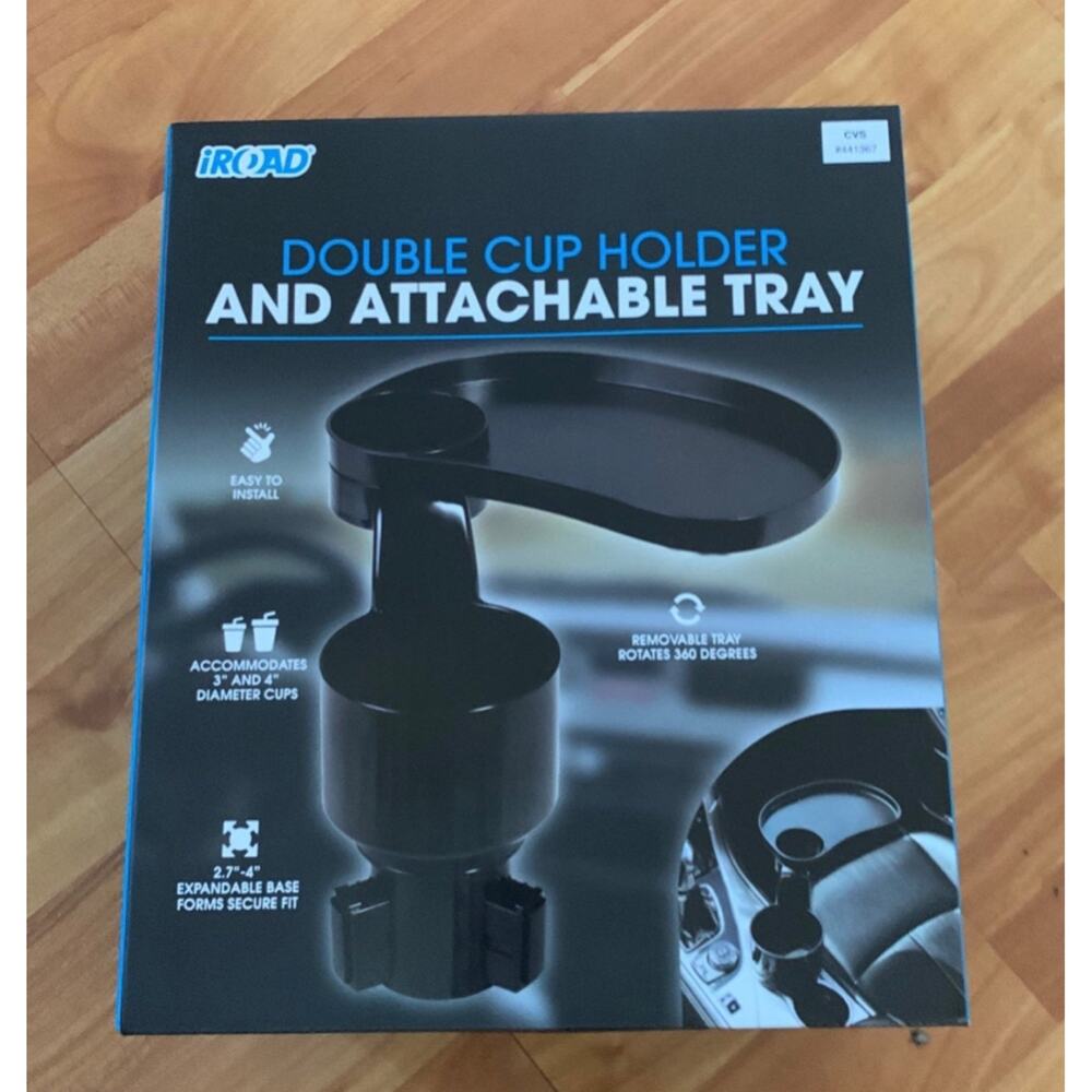 I‎ Road Double Cup Holder and attachable table